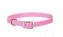 Small 5/8-Inch X 14-Inch Bright Pink Coastal Single-Ply Dog Collar